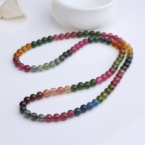 6mm彩虹碧玺手串