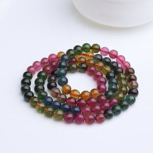 6mm彩虹碧玺手串