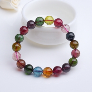 10mm彩虹碧玺手串
