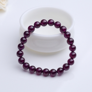 8mm紫红石榴石手串