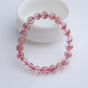 8.5mm金草莓晶手串