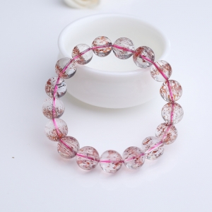 12.5mm金草莓晶手串