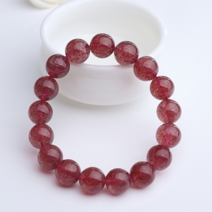 12mm草莓晶手串