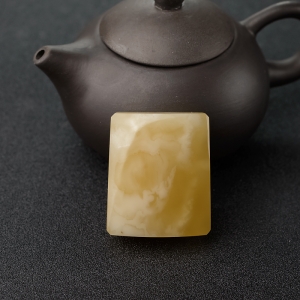 白花蜜蜡无事牌吊坠