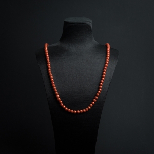 7.5mm柿子红南红108佛珠