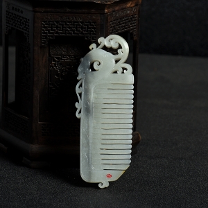 新疆和田白玉籽料梳子