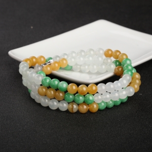 糯种福禄寿翡翠项链