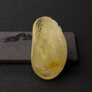 柠檬黄金绞蜜凤凰吊坠