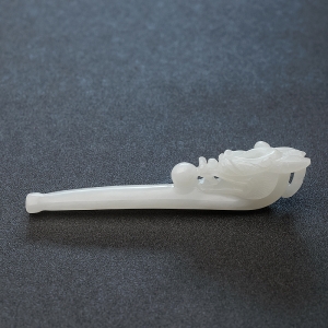 俄料白玉山料龙头烟嘴