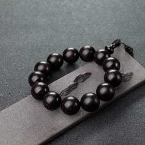 18mm满星小叶紫檀单圈手串