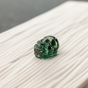 绿色碧玺貔貅吊坠