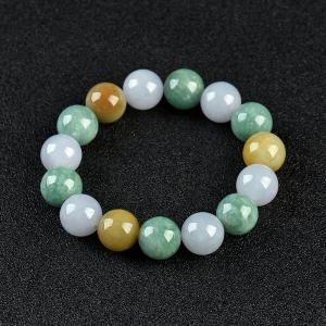 糯种福禄寿翡翠手串