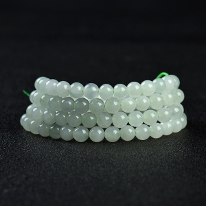 糯种翡翠珠串