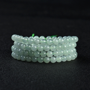 糯种翡翠珠串