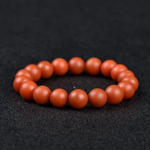 保山柿子红南红手串