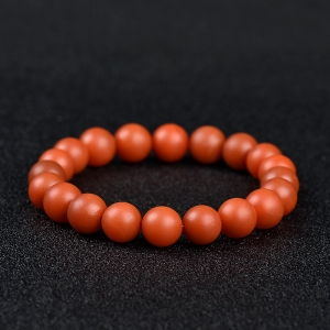 保山柿子红南红手串