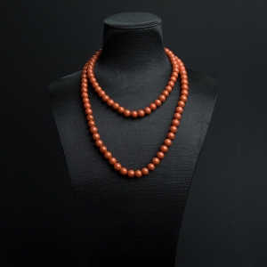 8.5mm柿子红南红长链