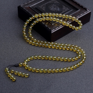 6.5mm墨西哥蓝珀108佛珠