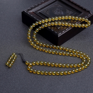 6.5mm墨西哥蓝珀108佛珠