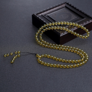 6.5mm墨西哥蓝珀108佛珠