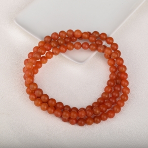 7.8mm保山柿子红南红108佛珠