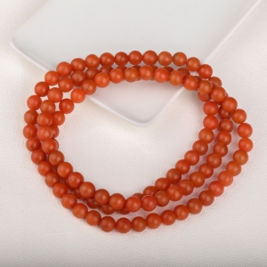 7.8mm保山柿子红南红108佛珠