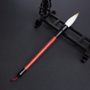 沙丁朱红珊瑚拼接毛笔