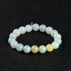 糯种翡翠单圈手串