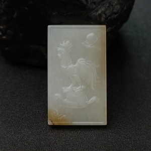 山料和田白玉鸡吊坠