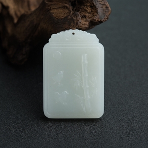 山料和田白玉节节高升吊坠