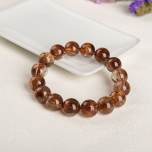 13mm铜发晶单圈手串