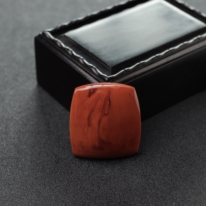 柿子红南红无事牌吊坠