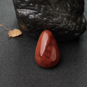 火焰纹红南红水滴吊坠