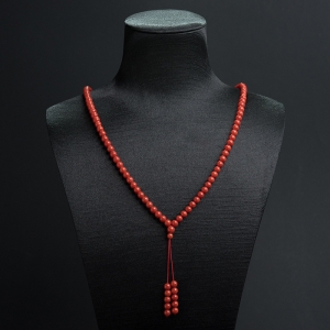 5.5mm沙丁朱红珊瑚108佛珠