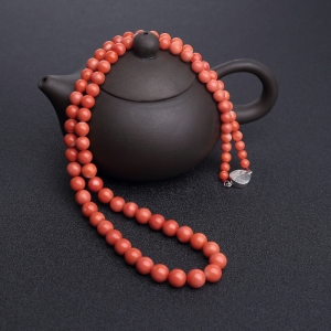 MOMO橘红珊瑚塔链