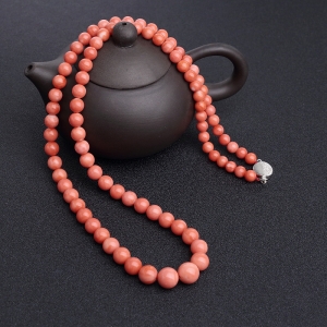 MOMO橘红珊瑚塔链