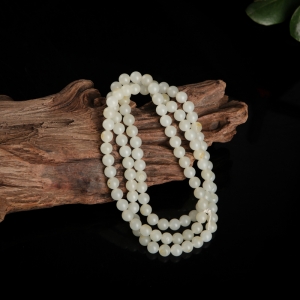 山料和田白玉108佛珠