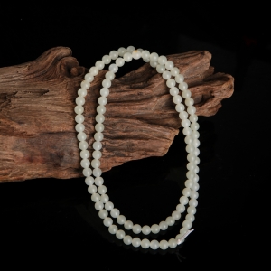 籽料和田白玉108佛珠