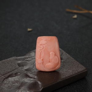 MOMO粉色珊瑚悟道吊坠