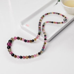 彩虹碧玺塔链