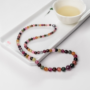 彩虹碧玺塔链