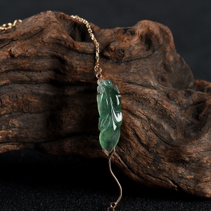 18K糯冰种飘花翡翠金鱼手链