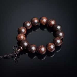 18mm海南芝麻纹黄花梨单圈手串