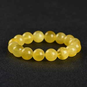 13mm 柠檬黄金绞蜜单圈手串