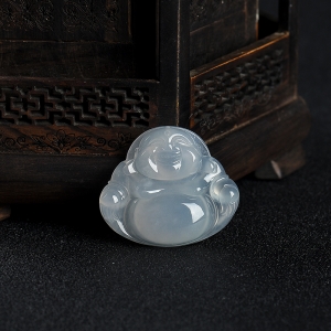 糯种翡翠佛吊坠