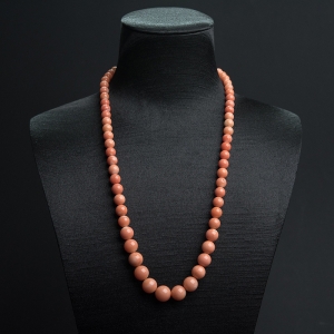 MOMO橘色珊瑚塔链