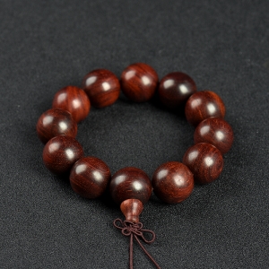 20mm水波纹小叶紫檀单圈手串