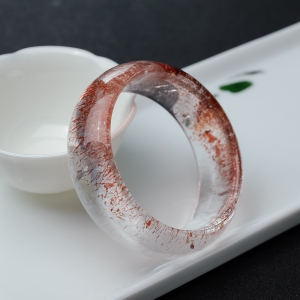 57mm金草莓晶平安镯