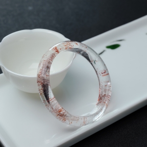 57mm金草莓晶平安镯