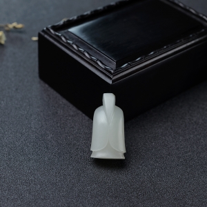 山料和田白玉夫子吊坠